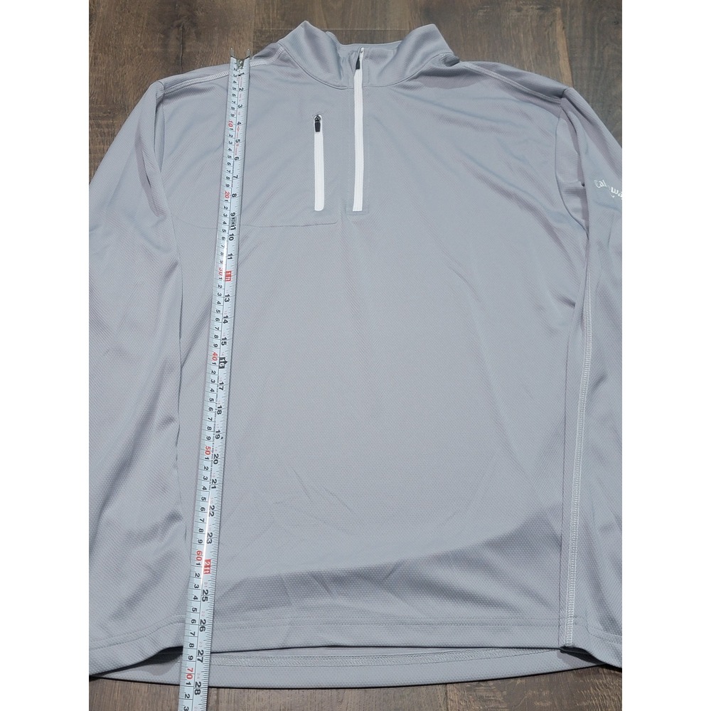 Callaway Mens XL Opti-Dri Gray‎ Quarter Zip Pullover Golf Performance SU35543